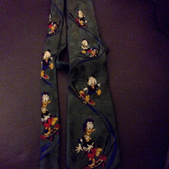 Disney Other - Walt Disney Donald Duck and Nephews Green  Tie